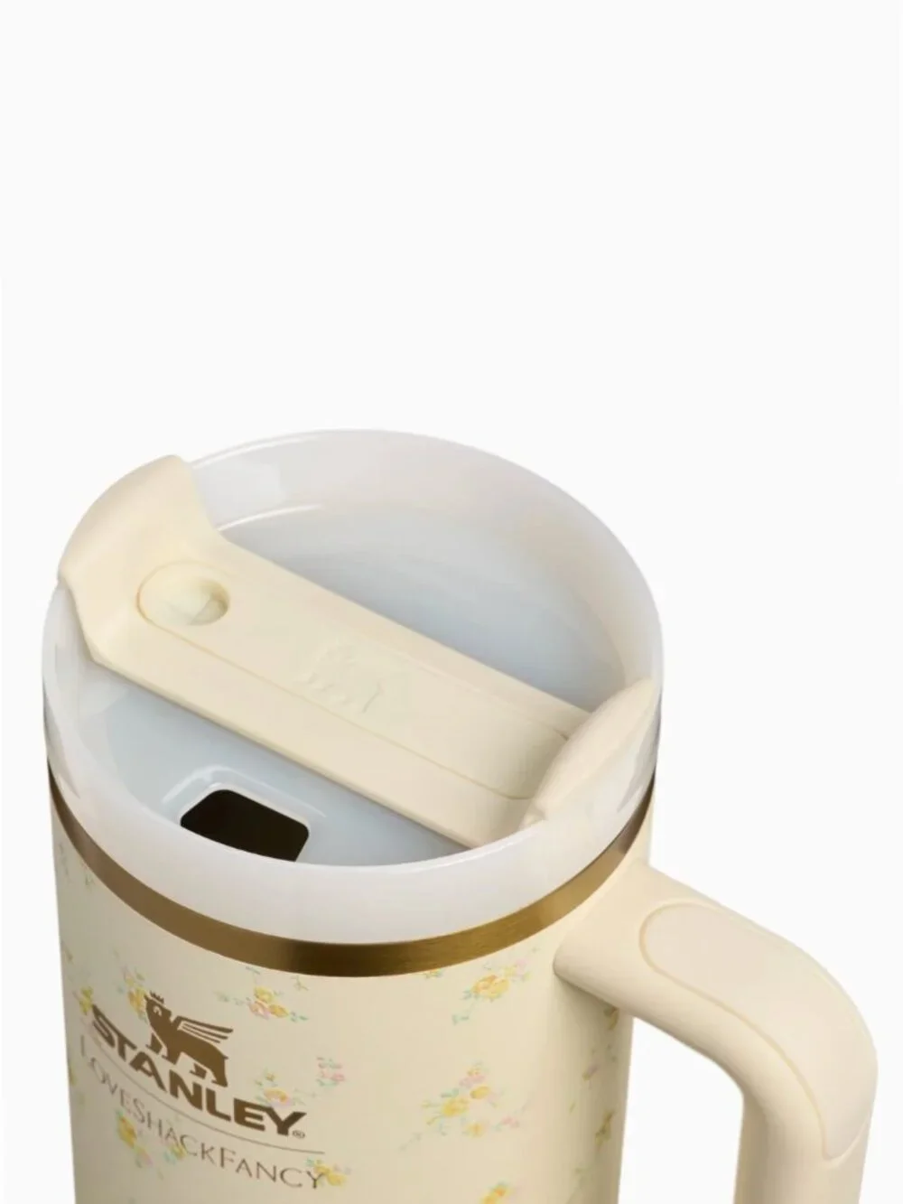LoveShackFancy x Stanley 1913 NEW Quencher Flowstate Tumbler in Lemon Haze